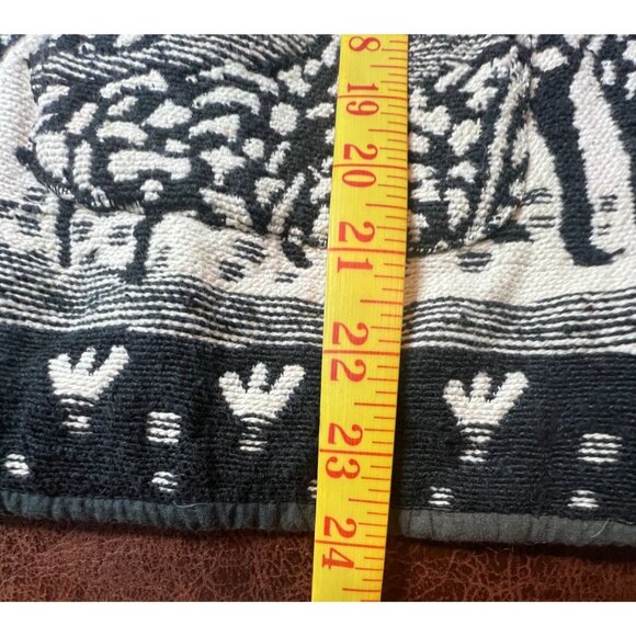 Vintage Jane Ashley Jacket 2X Tribal Black & White Giraffe & Elephant Print - Picture 7 of 7